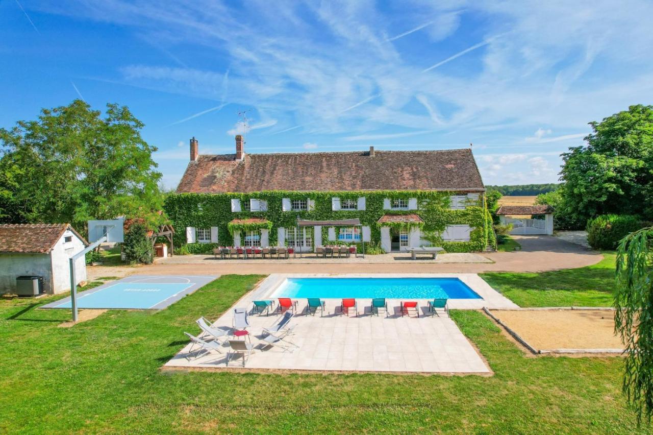 Crazy Villa Etisseaux 45 - Heated Pool - Volley Court - 1H30 Paris - 45P Saint-Maurice-sur-Aveyron Exterior foto