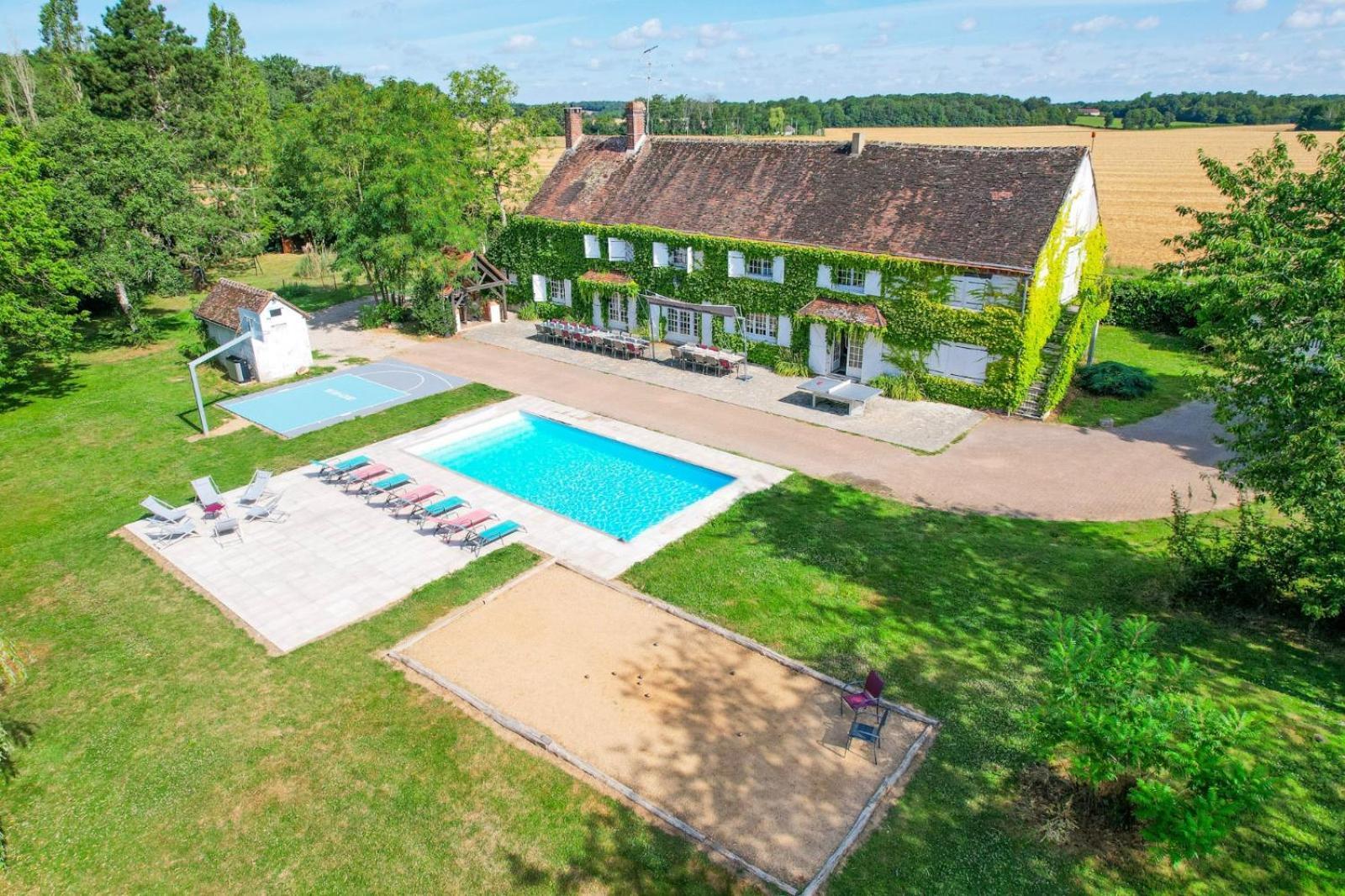 Crazy Villa Etisseaux 45 - Heated Pool - Volley Court - 1H30 Paris - 45P Saint-Maurice-sur-Aveyron Exterior foto